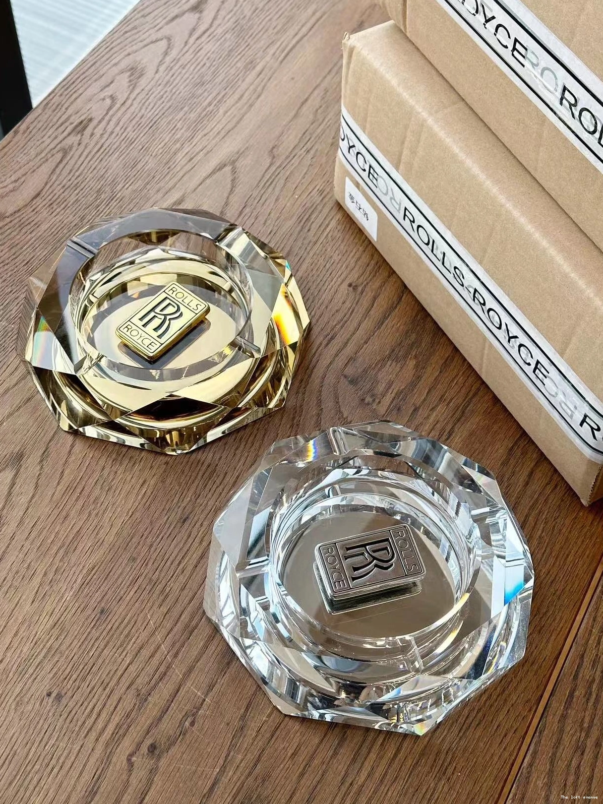 ASHTRAY ROUND ROYCE ROLLS 0825